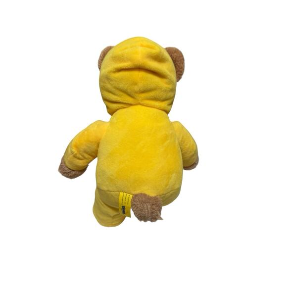 Peeps 11 in Brown Plush Teddy Bear with Blue Hooded Pajama Outfit NWT 2015 - Picture 6 of 9